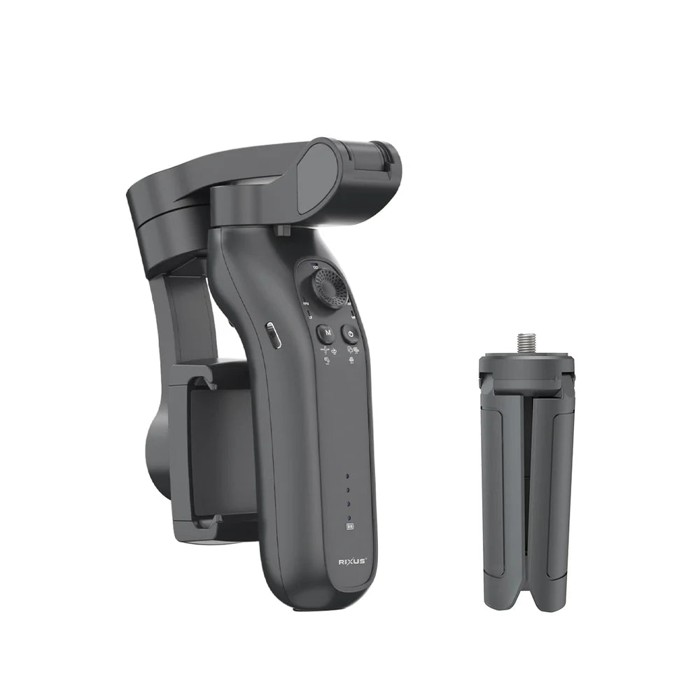 Rixus RXSF43 Gimbal-Stabilisator mit AI-Gesichtserkennung – für Vlogs, TikTok & Live-Streams