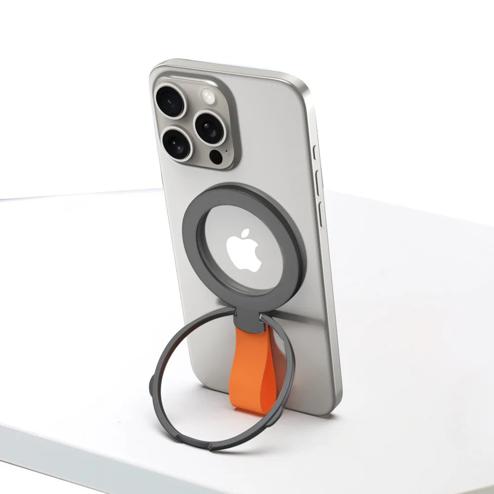 Magnetische Smartphone-Halterung (Schwarz + Orange)