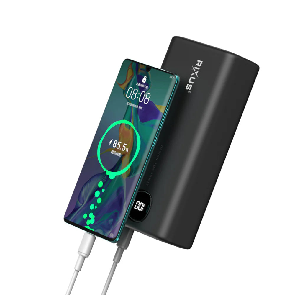 Rixus RXPB40 40.000mAh Hochkapazitäts-Powerbank mit Digitalanzeige