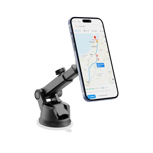 Rixus RXHM12 Dashboard Circle MagSafe Autohalterung – 360° drehbare Saugnapf-Halterung