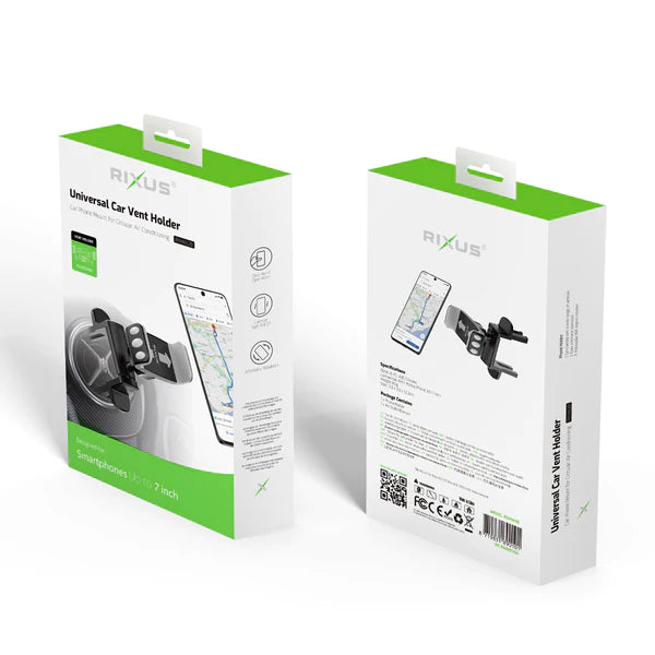RIXUS RXHW28 UNIVERSAL AUTO LÜFTERHALTER SCHWARZ