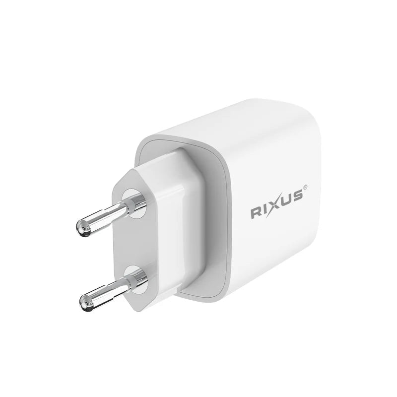 20W Schnellladegeraet – QC 3.0 & USB-C PD mit Doppelanschluss, Weiss