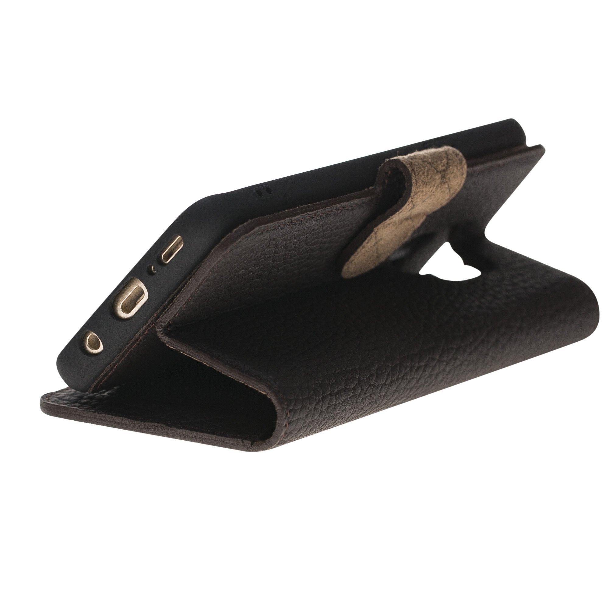 Magnetische abnehmbare Leder Geldbörse für Samsung Galaxy S9 - Braun