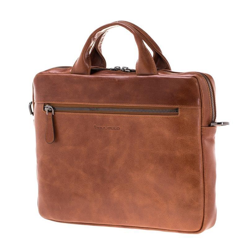 Aegean Echt Leder Laptop Tasche Rustikal Bräunen