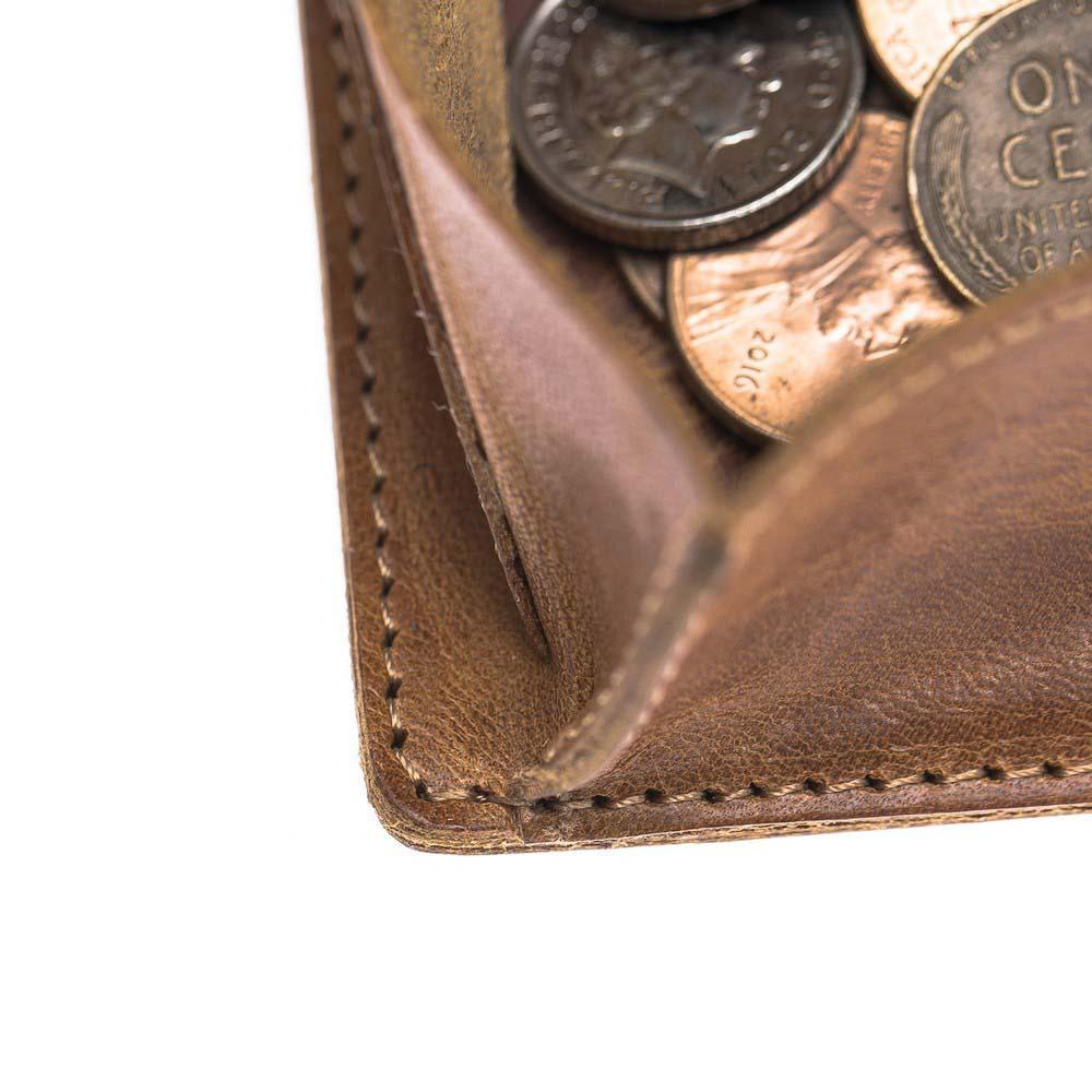 Funktionelle Leder Kreditkarteninhaber Pflanzlich Bräunen