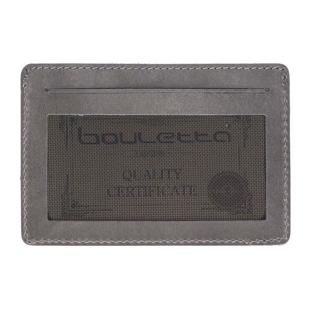 Funktionelle Leder Kreditkarteninhaber Pflanzlich Grau