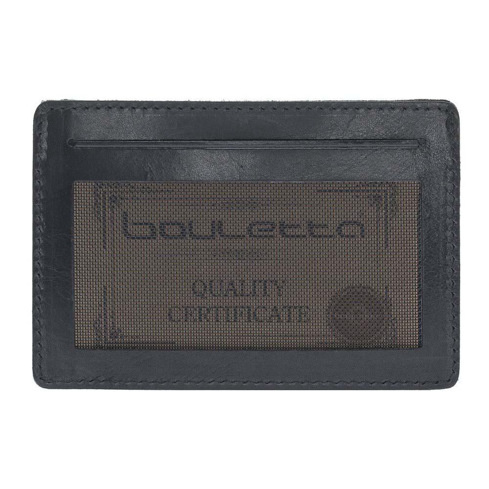Funktionelle Leder Kreditkarteninhaber Pflanzlich Schwarz