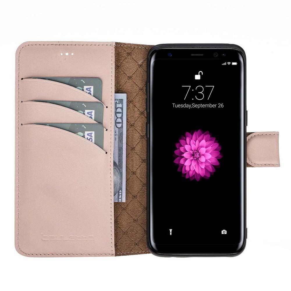 Magnetische Abnehmbare Leder Mappen Kasten für Samsung S8 Nackt