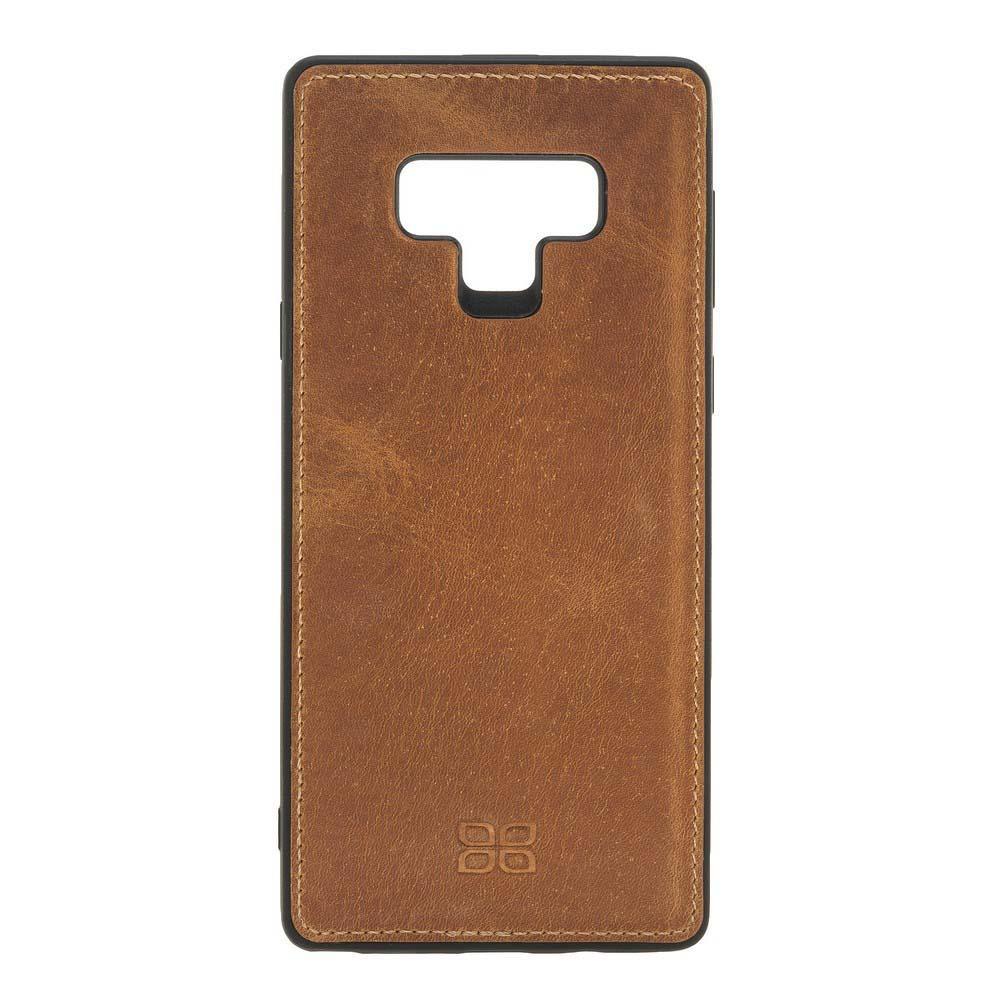 Magnetische Abnehmbare Leder Mappen Kasten für Samsung Anmerkung 9 Posse Bräunen