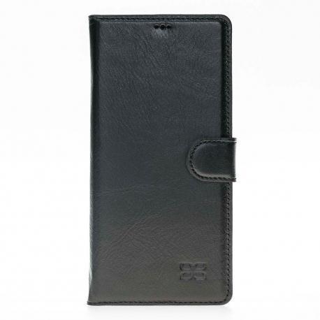 Magnetische Abnehmbare Leder Mappen Kasten für Samsung Anmerkung 9 Floater Schwarz