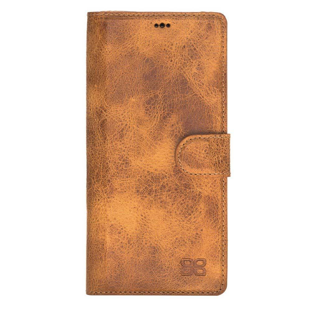 Ultra Magnetic Abnehmbare Leder Mappen Kasten für Samsung Anmerkung 9 Pflanzlich Bräunen mit Vene