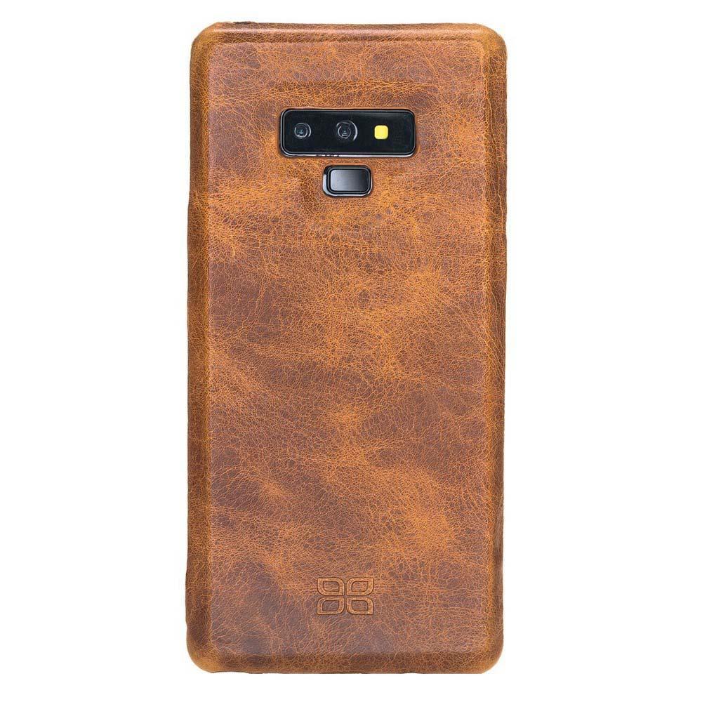 Ultra Magnetic Abnehmbare Leder Mappen Kasten für Samsung Anmerkung 9 Pflanzlich Bräunen mit Vene