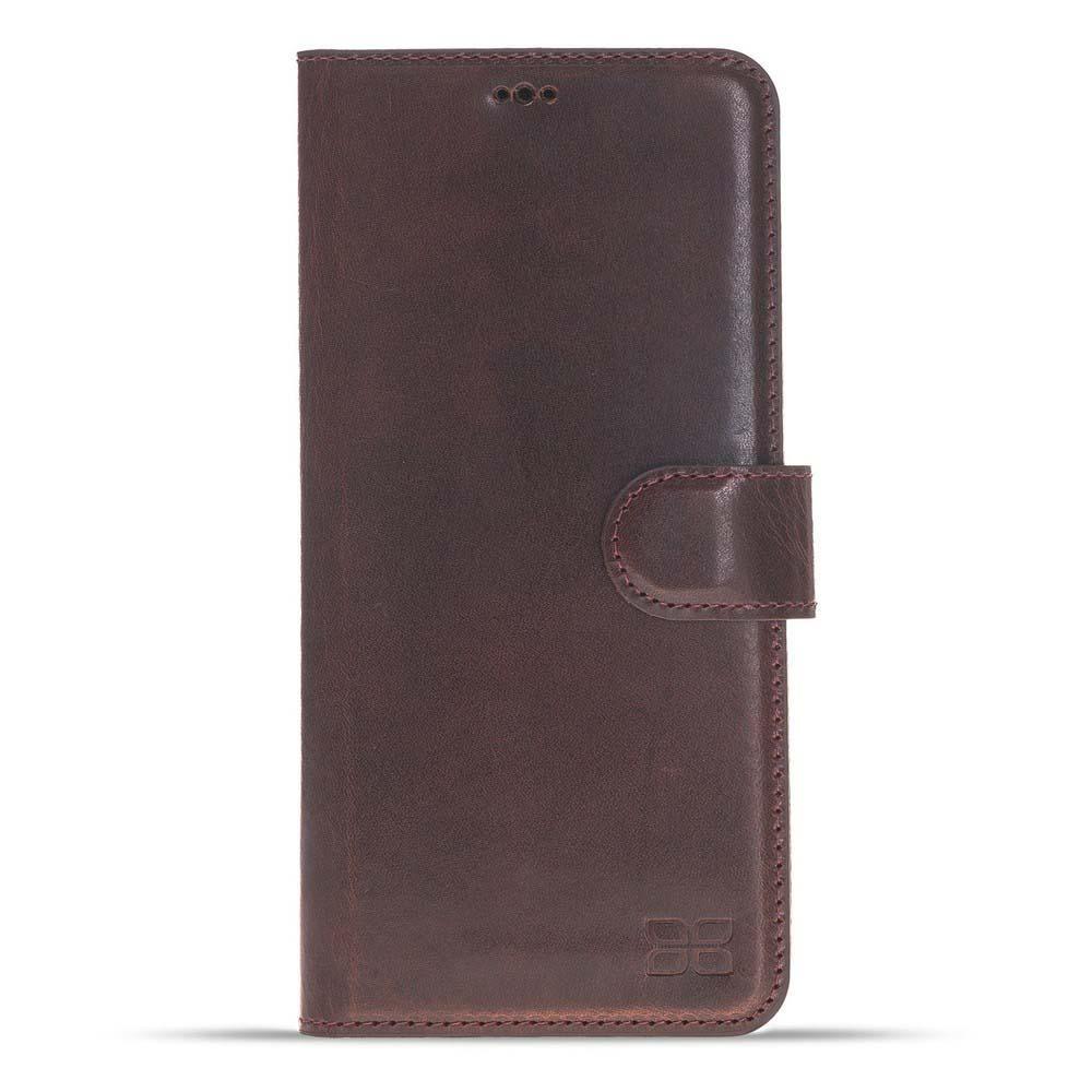 Magnetische Abnehmbare Leder Mappen Kasten für Samsung Galaxy S9 PLUS in Vegetal Bordeaux