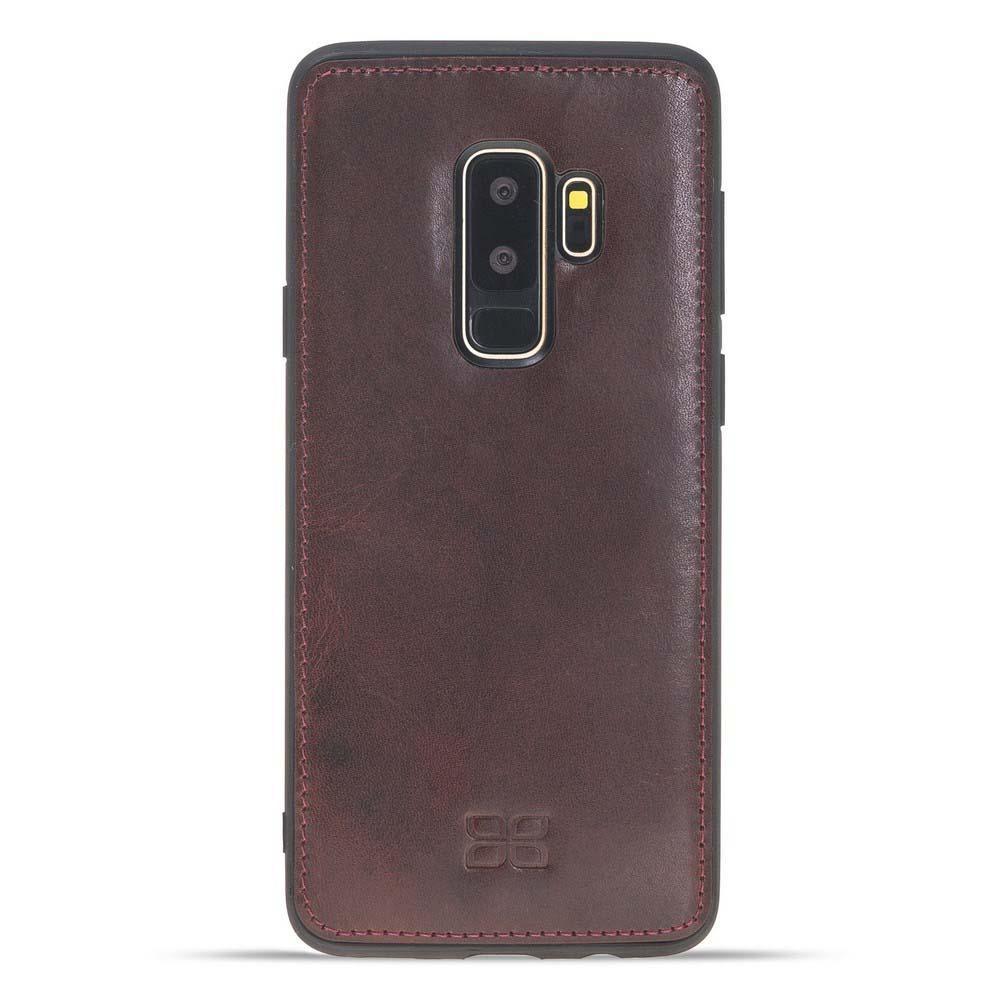 Magnetische Abnehmbare Leder Mappen Kasten für Samsung Galaxy S9 PLUS in Vegetal Bordeaux
