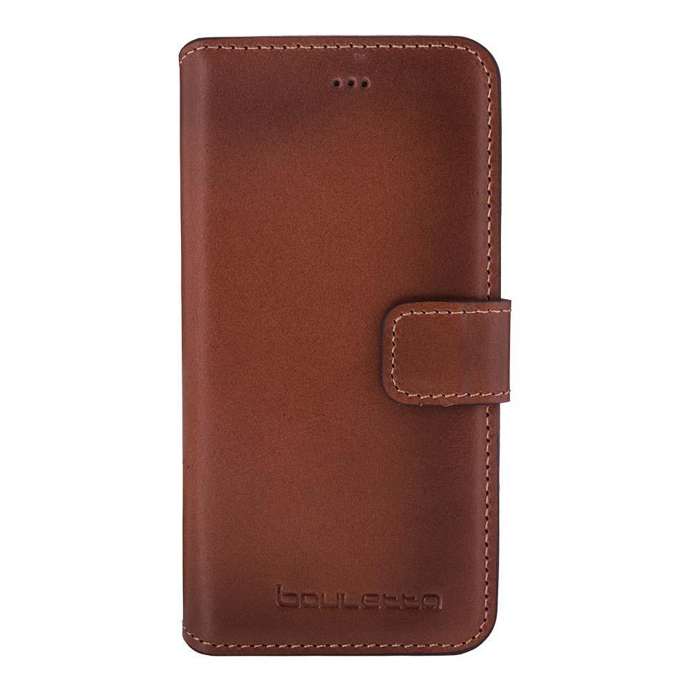 Geldbörsen Folio Kasten mit ID Steckplatz für Apple iPhone 6 / 6S Rustikal Bräunen mit Bewirken