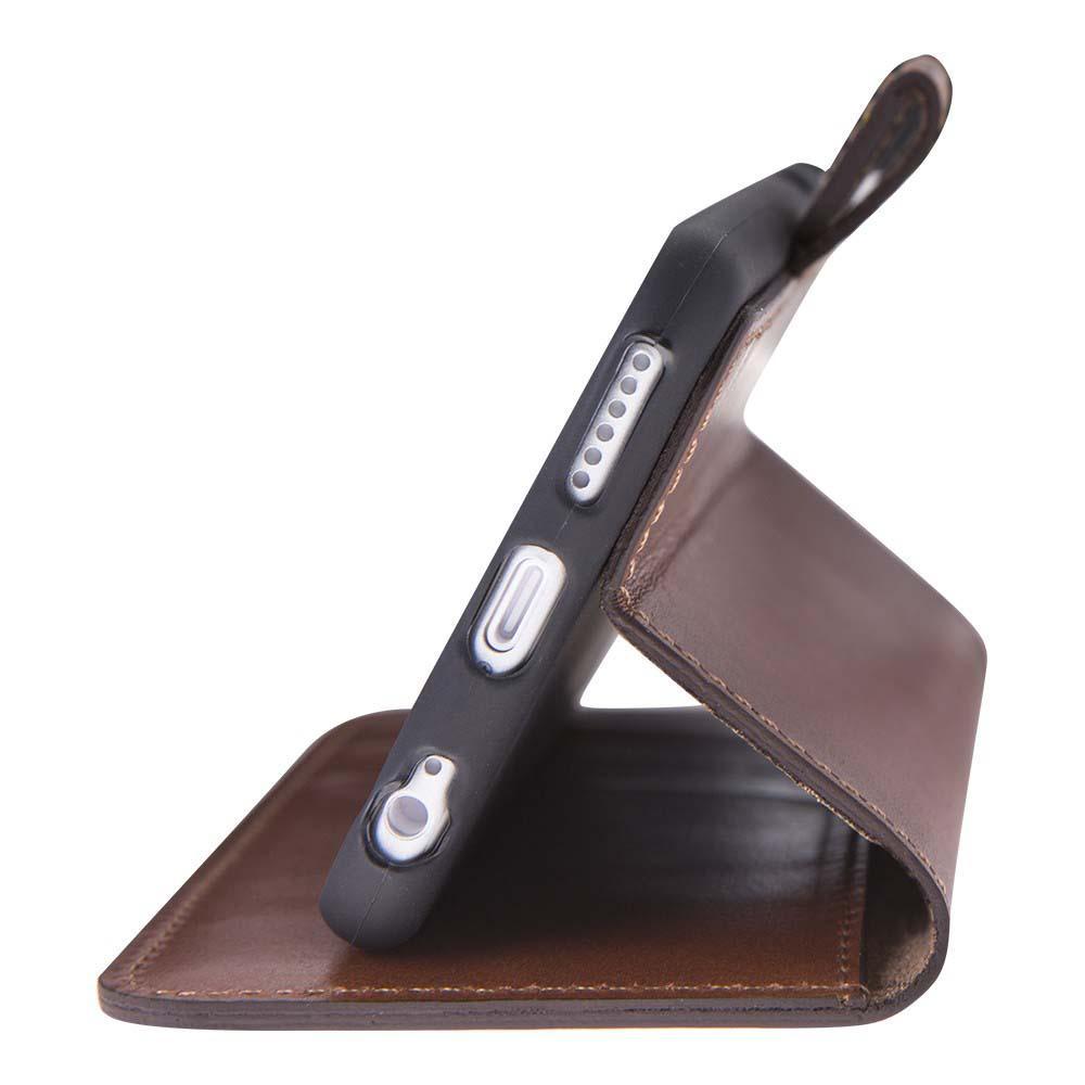 Geldbörsen Folio Kasten mit ID Steckplatz für Apple iPhone 6 / 6S Rustikal Bräunen mit Bewirken