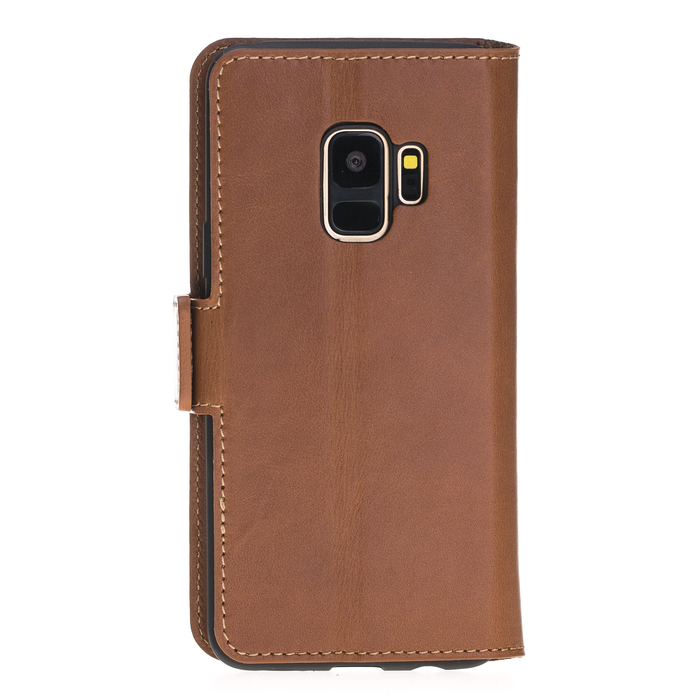 Geldbörse Ledertasche New Edition mit ID - Slot für Samsung Galaxy S9 - Rustic Tan