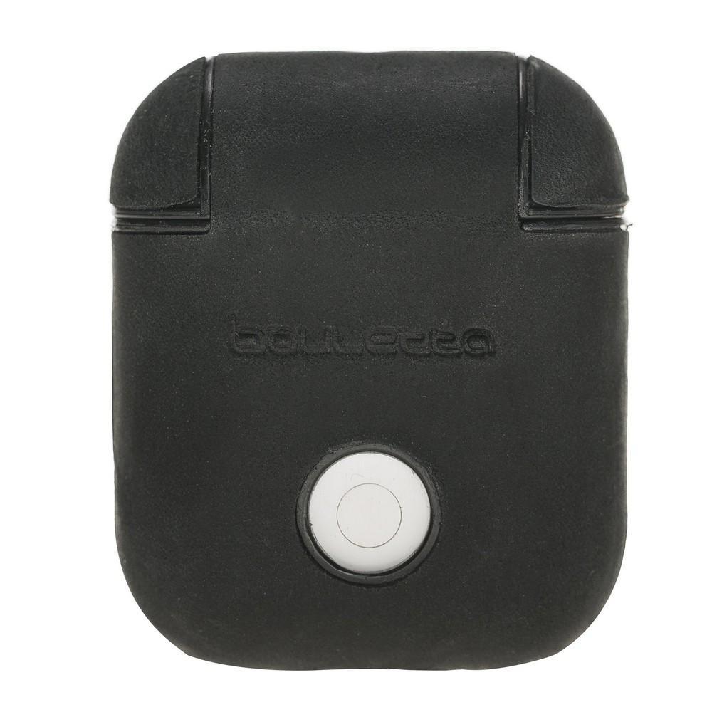 AirPods Ledertasche - Antik Schwarz