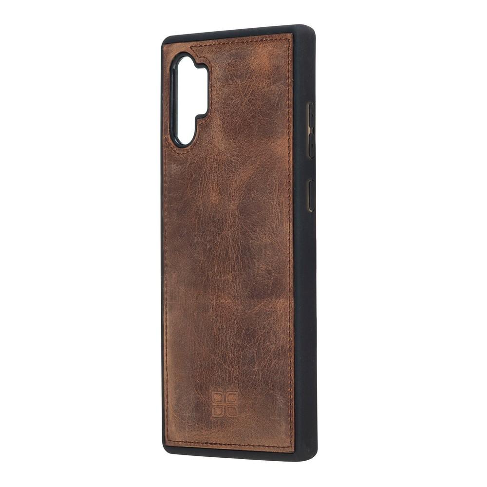 Bouletta Flex Cover Back Echt Ledertasche für Samsung Note 10 Plus - Antic Braun