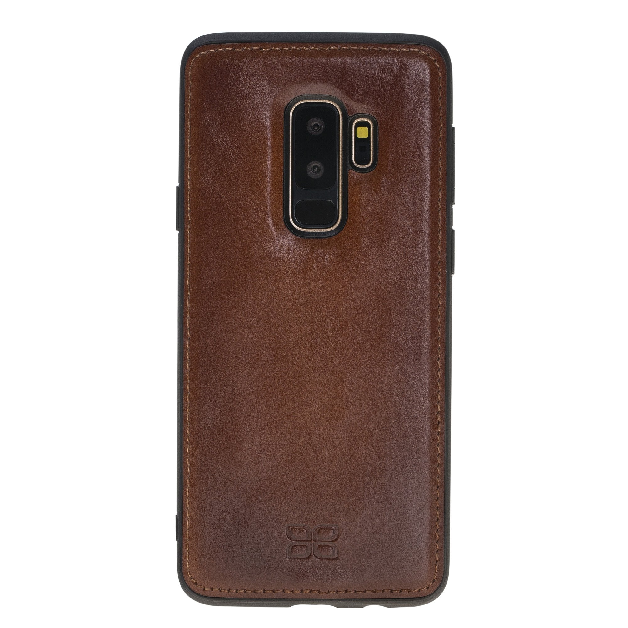 Magnetische abnehmbare Leder Geldbörse für Samsung Galaxy S9 Plus - Rostige Bräune mit Effekt