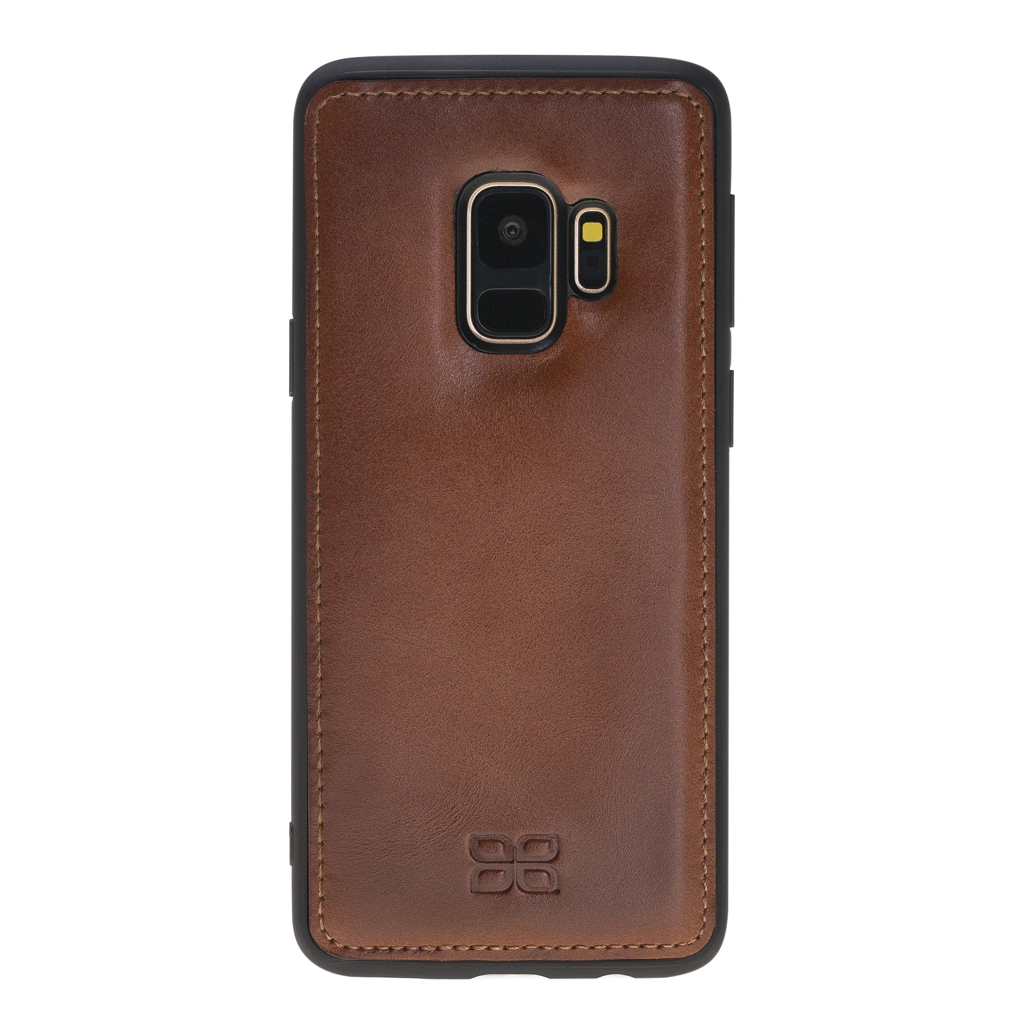 Magnetische abnehmbare Leder Geldbörse für Samsung Galaxy S9 - Rostig mit Effekt