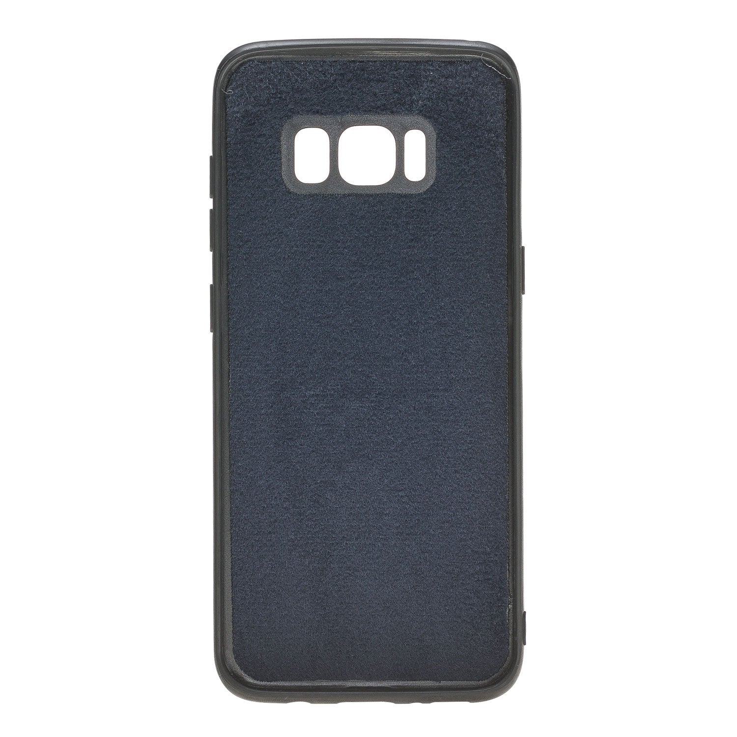 Magnetische abnehmbare Leder Geldbörse für Samsung S8 - Blau gefaltet