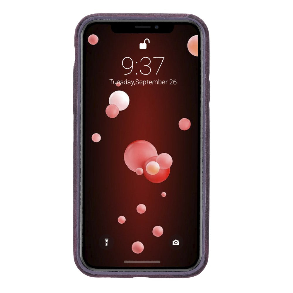 Apple iPhone X Serie Leder-Ultra-Cover mit Kreditkartenfächern