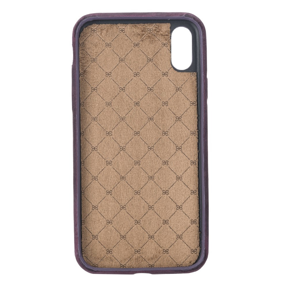 Apple iPhone X Serie Leder-Ultra-Cover mit Kreditkartenfächern