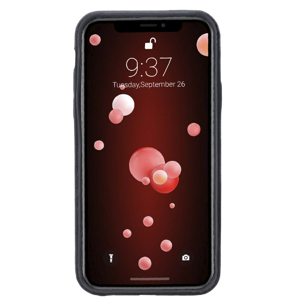 Apple iPhone X Serie Leder-Ultra-Cover mit Kreditkartenfächern