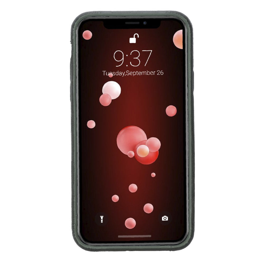 Apple iPhone X Serie Leder-Ultra-Cover mit Kreditkartenfächern