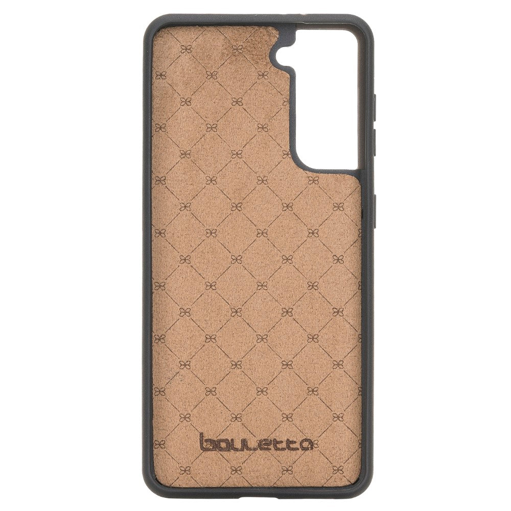 Samsung Galaxy S21 Serie Bouletta Flex Cover Lederhülle mit Kartenhalter