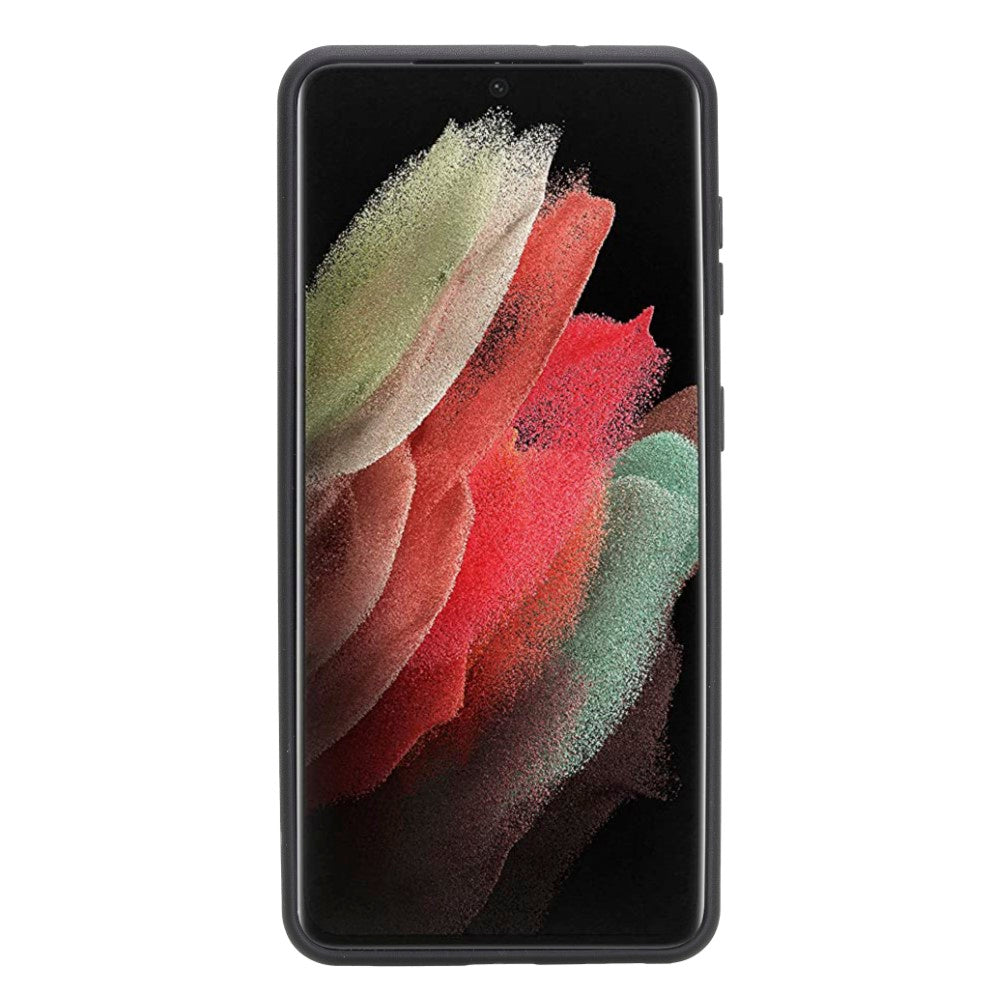 Samsung Galaxy S21 Serie Bouletta Flex Cover Lederhülle mit Kartenhalter
