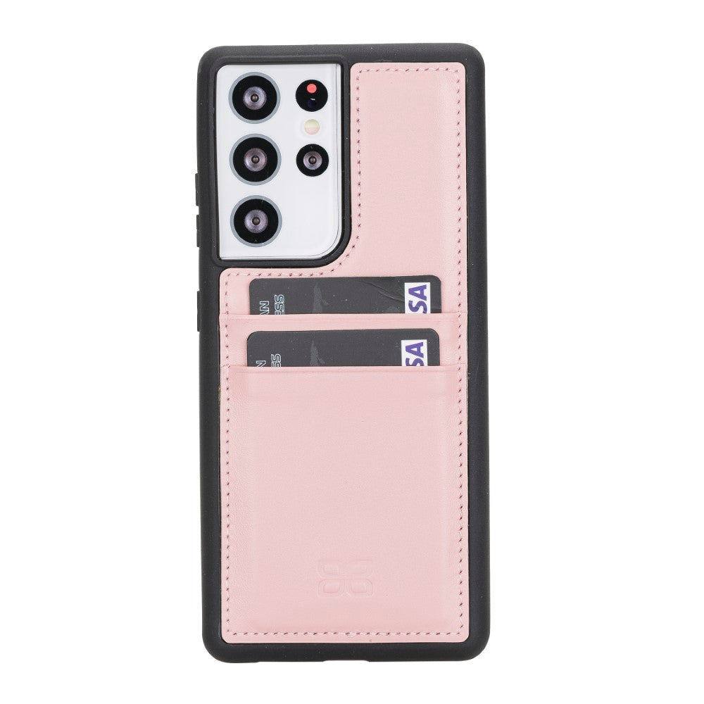 Samsung Galaxy S21 Serie Bouletta Flex Cover Lederhülle mit Kartenhalter