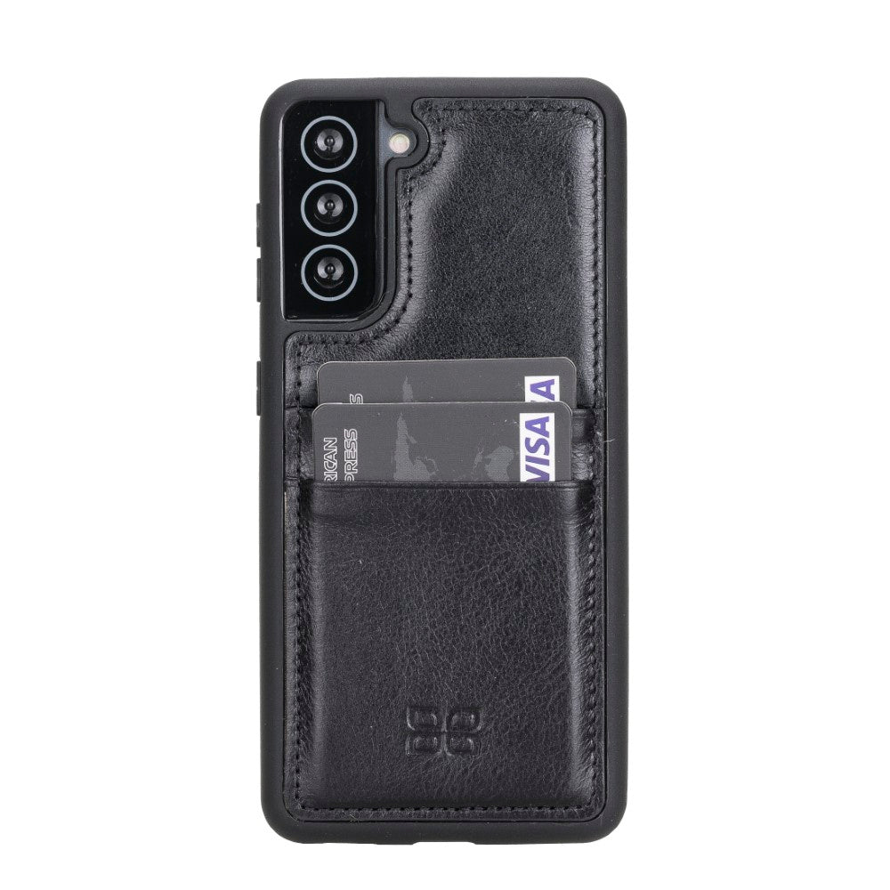 Samsung Galaxy S21 Serie Bouletta Flex Cover Lederhülle mit Kartenhalter