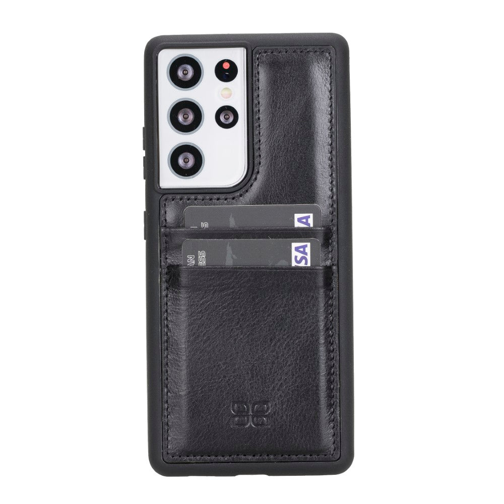 Samsung Galaxy S21 Serie Bouletta Flex Cover Lederhülle mit Kartenhalter
