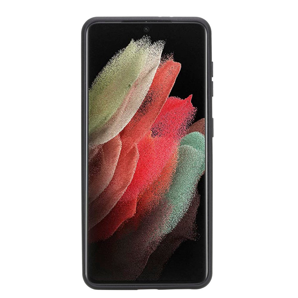 Samsung Galaxy S21 Serie Bouletta Flex Cover Lederhülle mit Kartenhalter