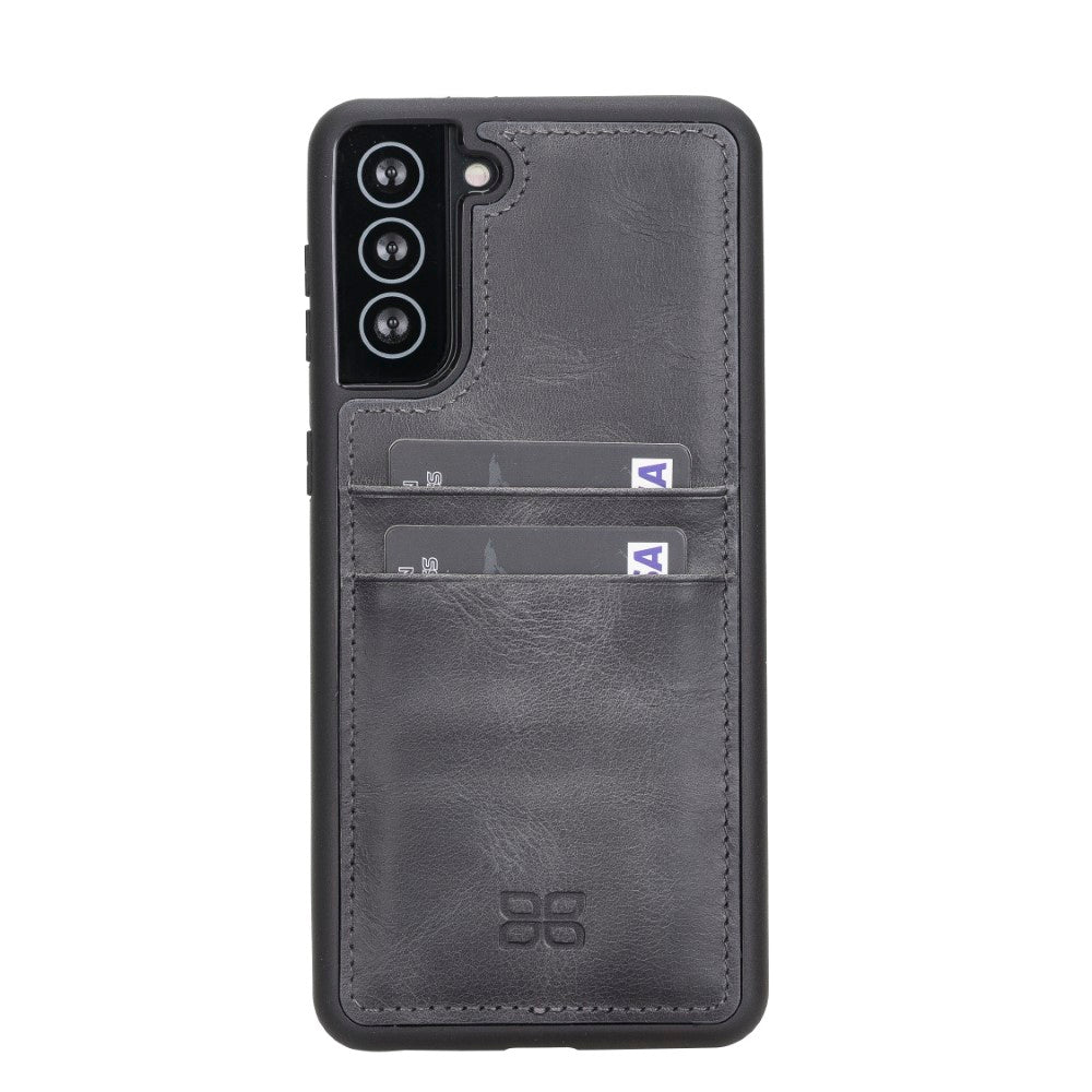 Samsung Galaxy S21 Serie Bouletta Flex Cover Lederhülle mit Kartenhalter