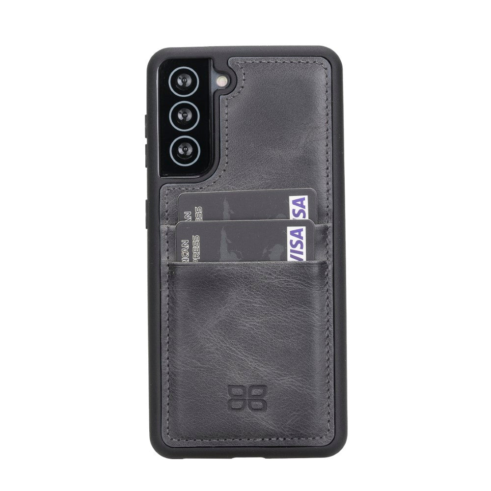 Samsung Galaxy S21 Serie Bouletta Flex Cover Lederhülle mit Kartenhalter