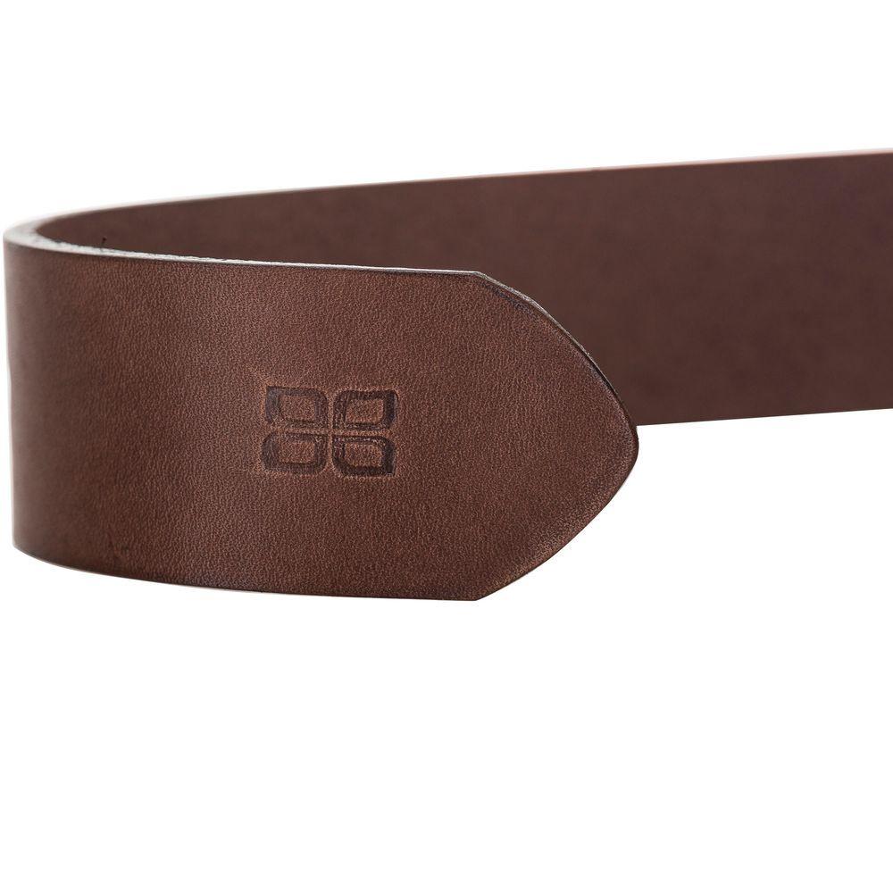Frank Full Grain Leather Belt | Handmade & Genuine - Brown