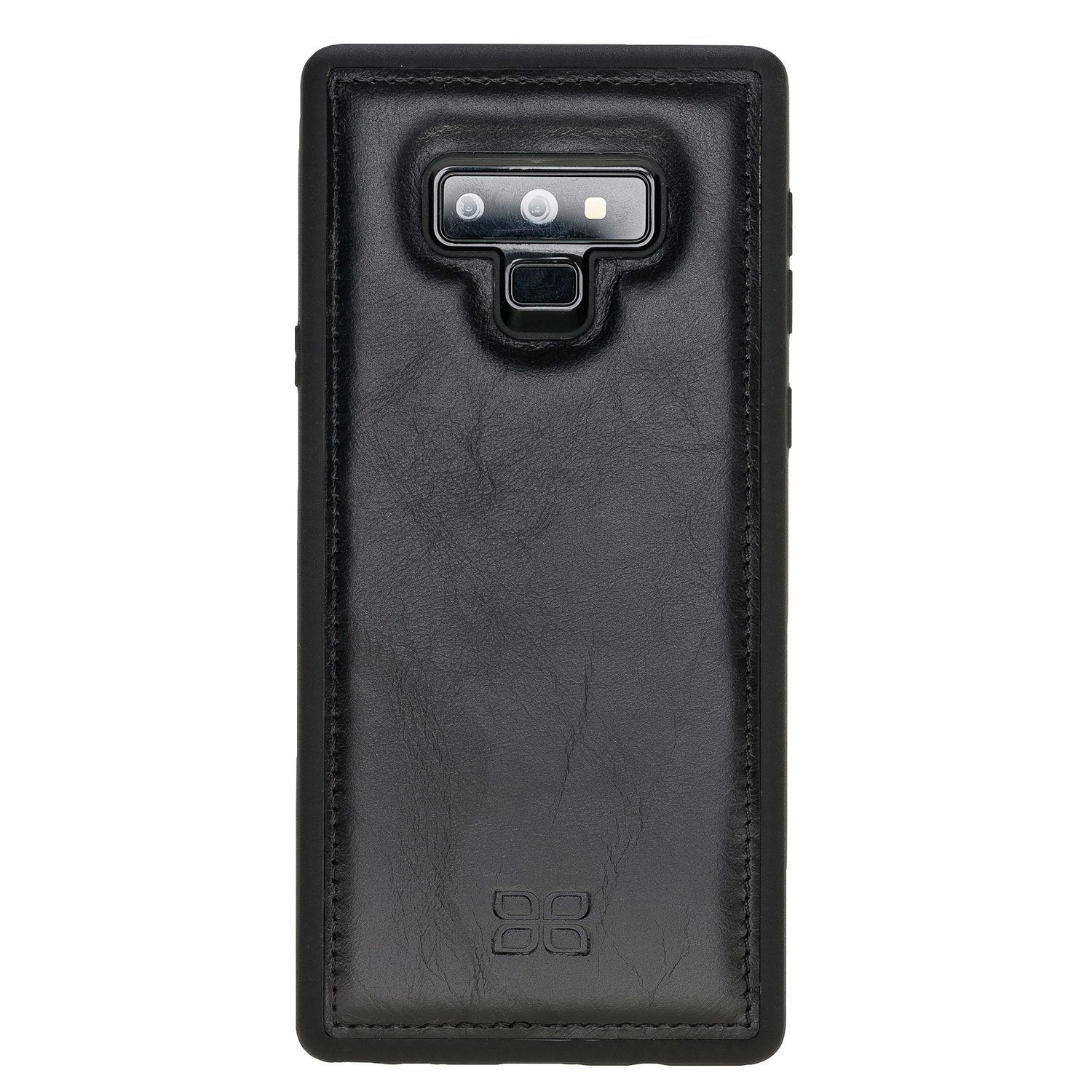 Bouletta Flex Cover Back Echt Leder Hülle für Samsung Note 9 - Rustic Schwarz