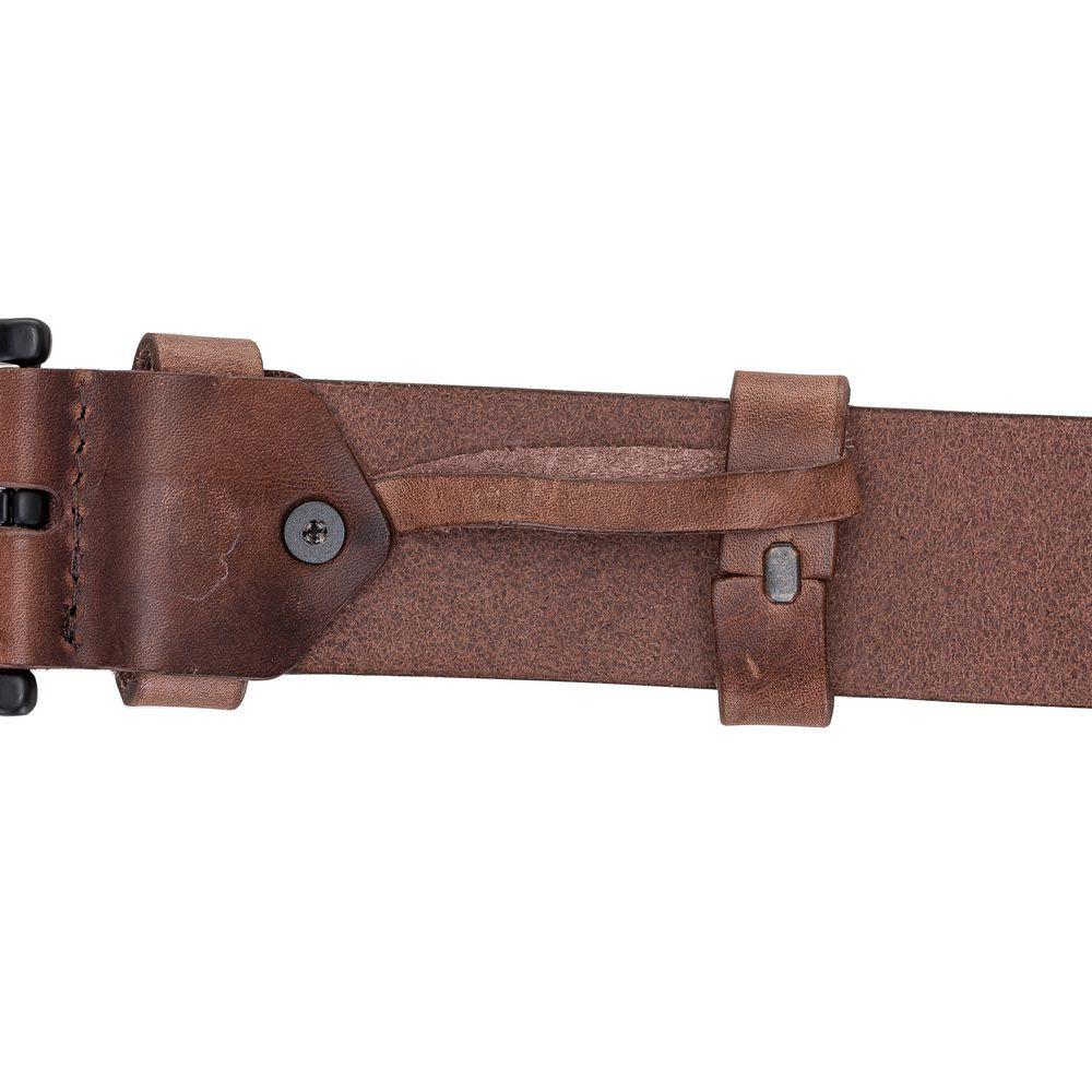 Accessories Frank Full Grain Leather Belt | Handmade & Genuine - Brown Bouletta Shop