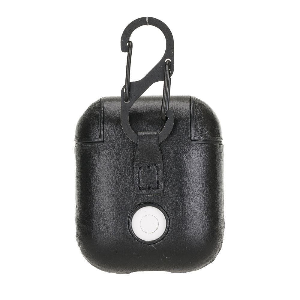 Accessories JUPP Hooked AirPods Leather Case - Rustic Black Bouletta Shop