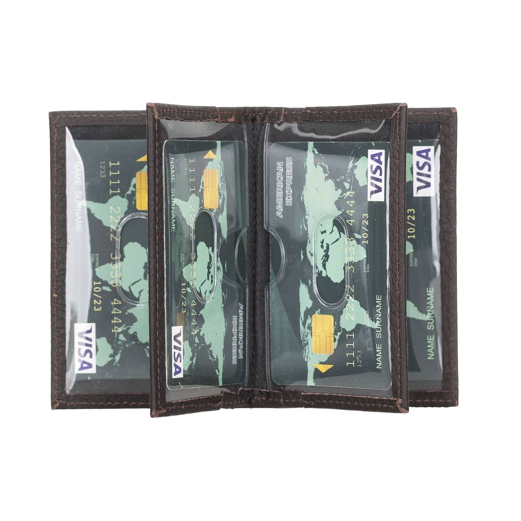 Andy Leather Card Holder Floater Brown Bouletta Shop