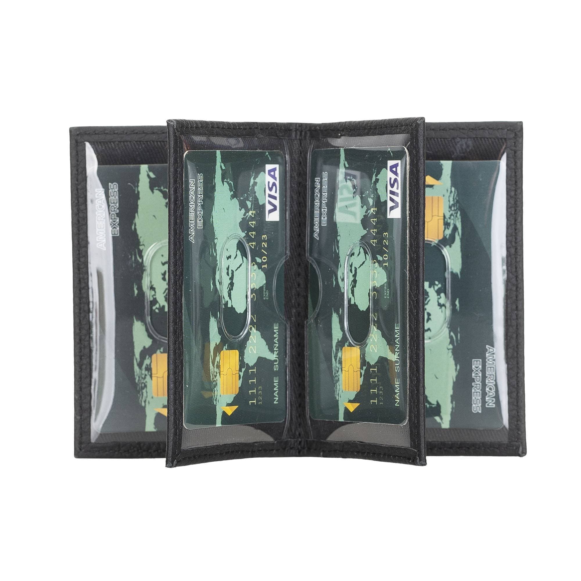 Andy Leather Card Holder Floater Black Bouletta Shop
