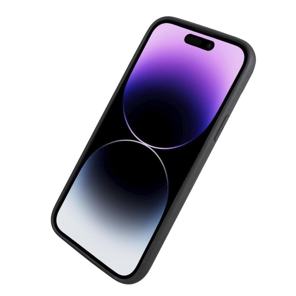 Apple iPhone 14 Series Leather Back Cover with Stand Bouletta Swiss