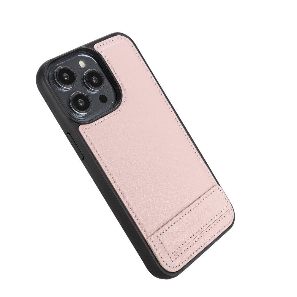 Apple iPhone 14 Series Leather Back Cover with Stand Bouletta LTD