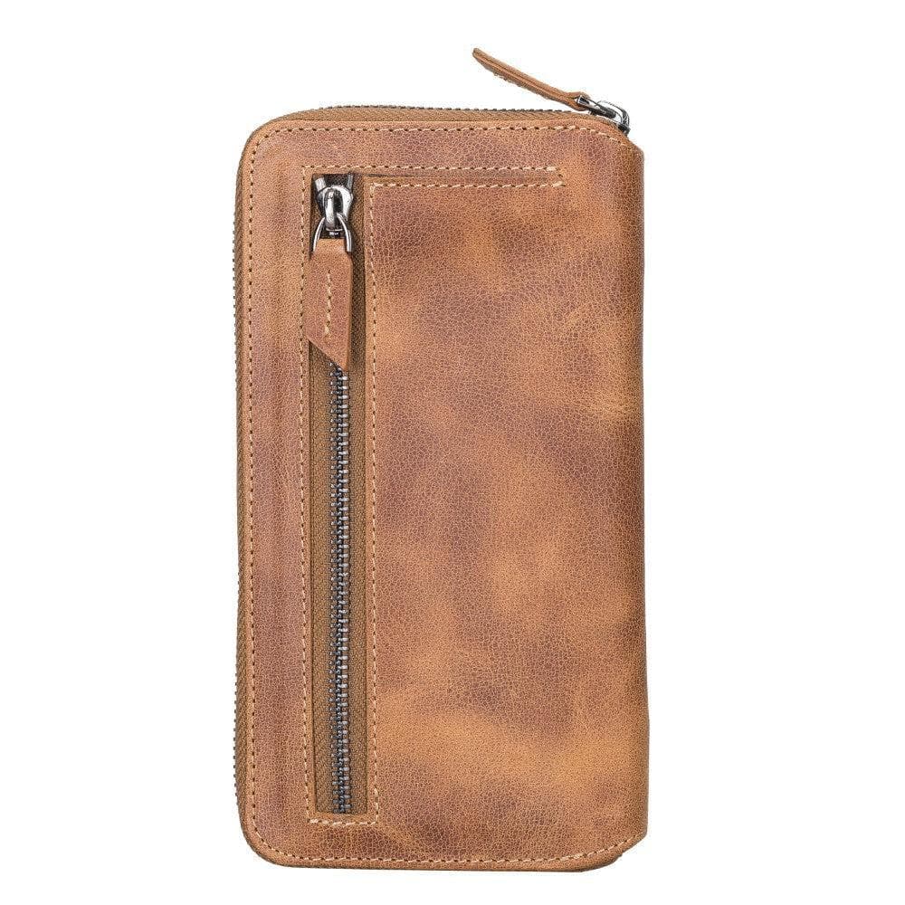 Apple iPhone 7 Series Leather Pouch Magnetic Detachable Leather Wallet Case iPhone 7 / Vegetal Tan Bouletta