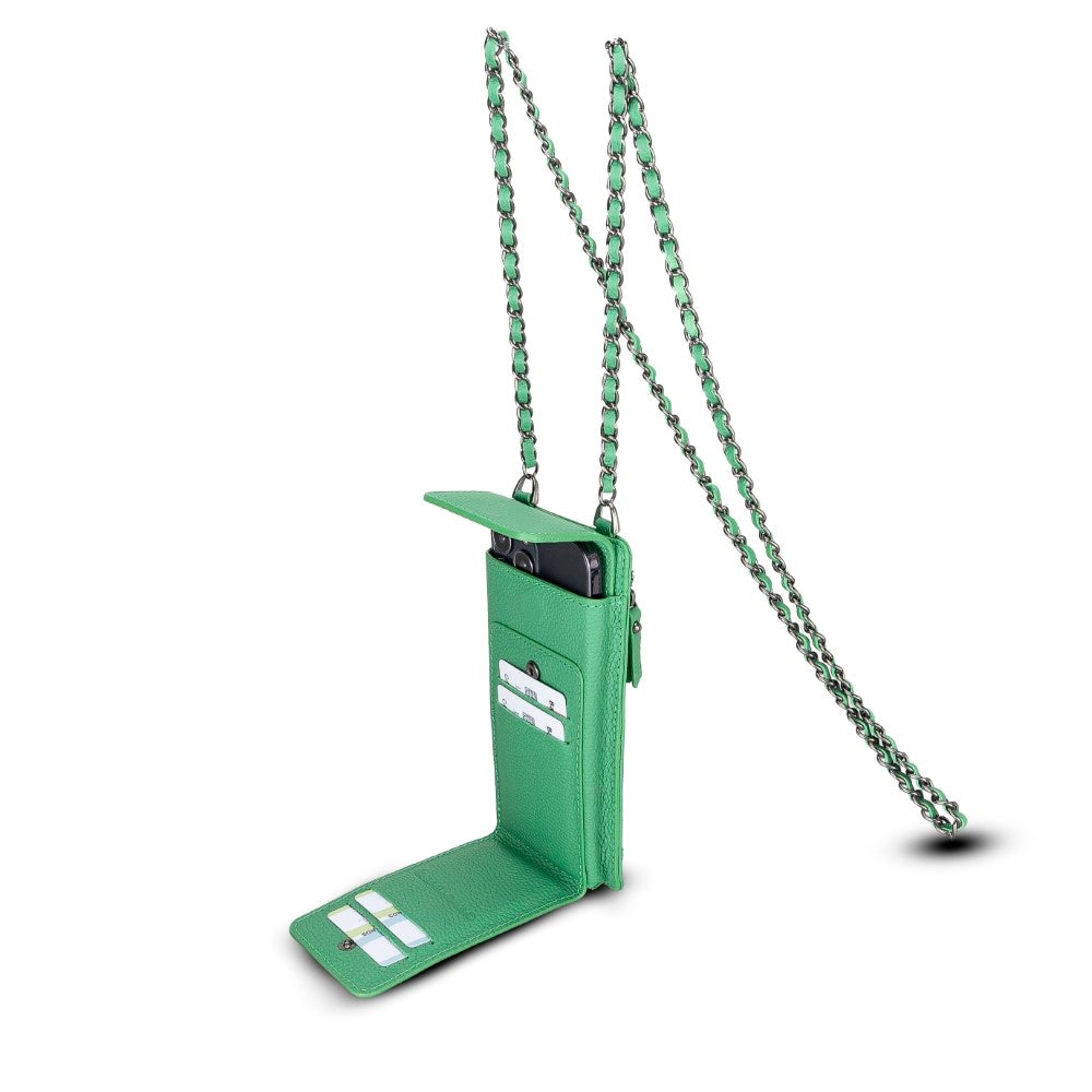 Avjin Echtleder Handytasche bis zu 6,9" mit Schulterriemen