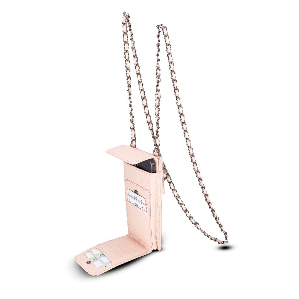 Avjin Echtleder Handytasche bis zu 6,9" mit Schulterriemen