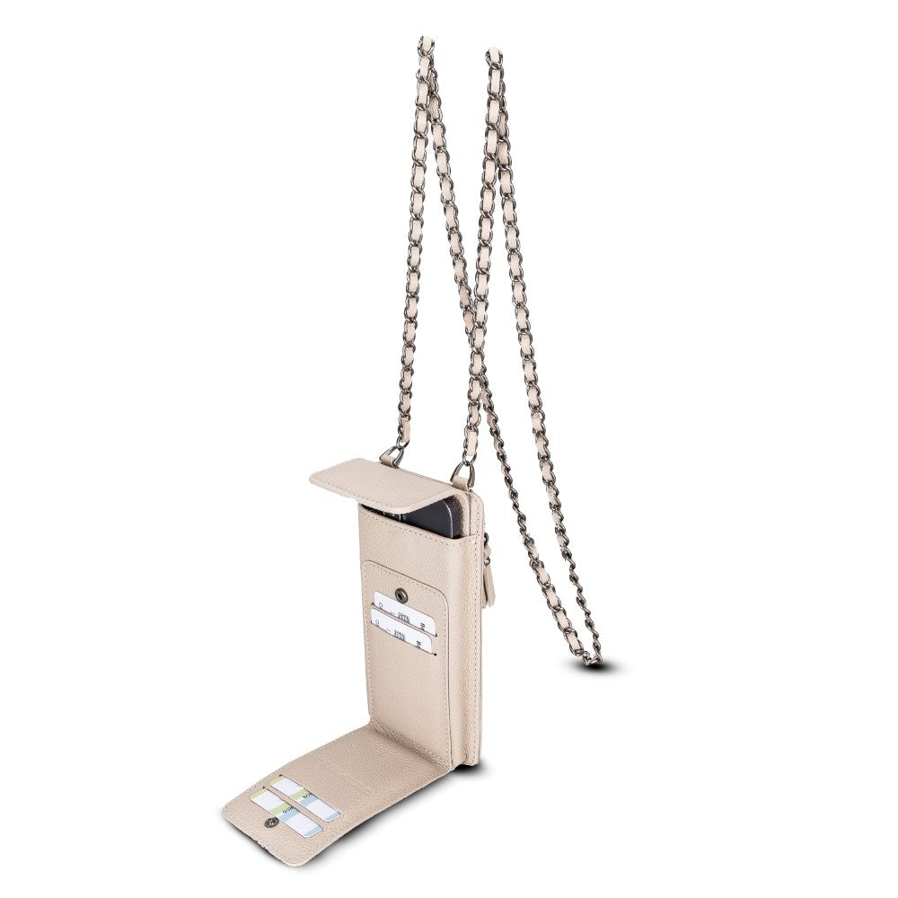 Avjin Echtleder Handytasche bis zu 6,9" mit Schulterriemen